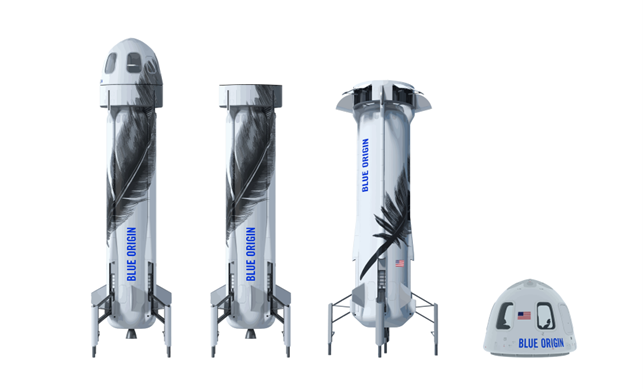 New Shepard-Rakete von Blue Origin.